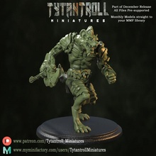 gnoll pre-supported toys & games fantasy mini miniatures sculpt patreon dnd jackel hyena 3d print model - Mito3D