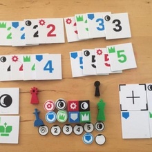 paramétrico paquete piezas juguetes juegos moneda juego empeñar loseta mesa losas monedas tablero peones board game games 3d print model - Mito3D