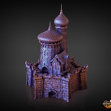 bilmek Hickman zar kule mimari rulo kulesi dnd yol bulucu Dragonlance dice tower 3d print model - Mito3D