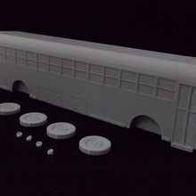 school bus store modern terrain vehicle scatter 3d print model - Mito3D