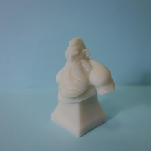 jefe guerra sacudida busto gratis miniaturas enanos 3d print model - Mito3D