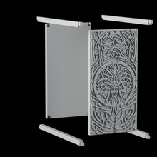 yggdrasil livro suporte cobrir bainha céltico fantástico redemoinho biblioteca vikings Ragnar histórias 3d print model - Mito3D