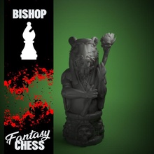 échecs évêque fantaisie style ensemble rat peindre jeu plateau rive 3d print model - Mito3D