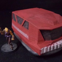 sci-fi hover-van store science terrain van vehicle obstacle fiction scatter hover 3d print model - Mito3D