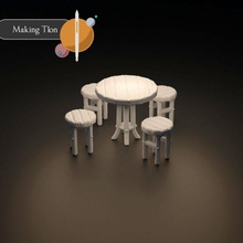 mesa taburete gratis juguetes juegos 3d print model - Mito3D