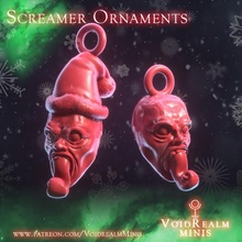 uzumaki screamer ornament & garden christmas mini miniatures spiral dnd pathfinder 5e junji ito voidrealms 3d print model - Mito3D