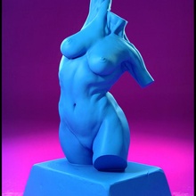 torso study education anatomy figure sculpture 3d print model - Mito3D