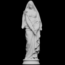 virgin lily scan sculpture france 3dprintable orsay 3d print model - Mito3D