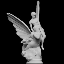 Meerjungfrau Scan Skulptur Frankreich 3dprintable Sirenen Orsay 3d print model - Mito3D