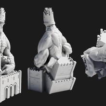 torre juguetes juegos golem monstruo muertos vivientes d pionero construir tarrot 3d print model - Mito3D