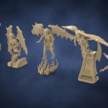 arpías juguetes juegos duende guerra elfos rol 9thage ageofsigmar aos dragonslakeminiaturas dreadelves oscuridad 3d print model - Mito3D