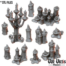 candele giocattoli Giochi fantasia luce rpg impostato tempio oggetti scena Chiesa tavolo dnd scenari 3d print model - Mito3D