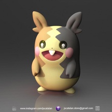 Morpeko Pokémon Spielzeuge Spiele frei Anime niedlich Skulptur zbrush Pikachu Fan Art Pokemongo Galar 3d print model - Mito3D