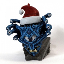 santa beholder christmas tree decoration toys & games bauble beast dungeons eye resin dnd 5th 5e presupported 5thedition drgons eyebeat 3d print model - Mito3D