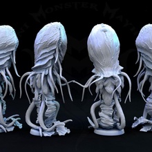 monstruoso medusa brinquedos jogos criatura fantasia monstro rpg mar água tampo mesa dnd profundo abismo cerveja caseira 3d print model - Mito3D
