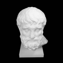 mármol cabeza epikourus museo metropolitano arte york scan 3d print model - Mito3D