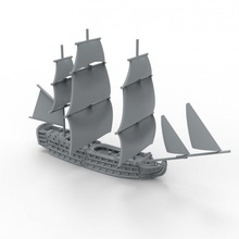 112 armes feu navire ligne table guerres jeu guerre naval bataille voiles âge voile 3d print model - Mito3D
