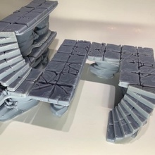 elevated dungeon tile toys & games d&d quest arcadia scenery zombicide pathfinder gloomhaven heroquest bardsung decent massivedarkness 3d print model - Mito3D