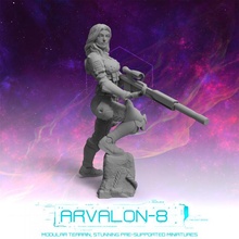 Arvalon 8 ödül avcılar domino oyuncaklar oyunlar gelecek minyatürler rpg sci fi yıldız mezar bulucu arvalon8 3d print model - Mito3D