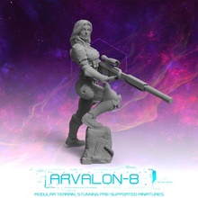 Arvalon 8 prime chasseurs domino jouets Jeux futur miniatures rpg sci stargrave starfinder arvalon8 3d print model - Mito3D