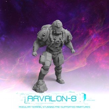 Arvalon 8 prime chasseurs doc Mcroy jouets Jeux futur miniatures rpg sci stargrave starfinder arvalon8 3d print model - Mito3D