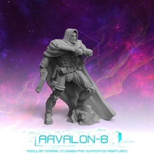 arvalon 8 bounty hunters cyphron toys & games future miniatures rpg sci-fi stargrave starfinder arvalon8 3d print model - Mito3D