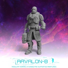 arvalon 8 crews crew 1-4 postman toys & games future miniatures rpg sci-fi stargrave starfinder arvalon8 3d print model - Mito3D