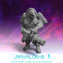Arvalon 8 tripulaciones tripulación 12 1 grunk juguetes juegos futuro miniaturas rpg sci fi stargrave buscador estrellas arvalon8 3d print model - Mito3D