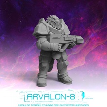 Arvalon 8 tripulaciones tripulación 12 4 ittu juguetes juegos futuro miniaturas rpg sci fi stargrave buscador estrellas arvalon8 3d print model - Mito3D