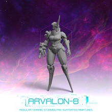 Arvalon 8 mürettebat 3 2 Elnara oyuncaklar oyunlar gelecek minyatürler rpg sci fi yıldız mezar bulucu arvalon8 3d print model - Mito3D