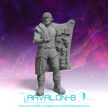 arvalon 8 crews crew 5-1 solis brothers toys & games future miniatures rpg sci-fi stargrave starfinder arvalon8 3d print model - Mito3D