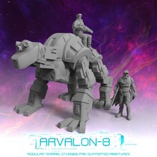 arvalon 8 crews crew 5-3 bounder toys & games future miniatures rpg sci-fi stargrave starfinder arvalon8 3d print model - Mito3D