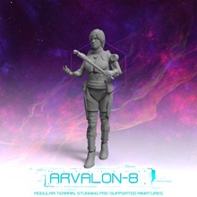 Arvalon 8 mürettebat 7 3 Kayla oyuncaklar oyunlar gelecek minyatürler rpg sci fi yıldız mezar bulucu arvalon8 3d print model - Mito3D