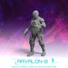 Arvalon 8 mürettebat 7 4 Skizzix oyuncaklar oyunlar gelecek minyatürler rpg sci fi yıldız mezar bulucu arvalon8 3d print model - Mito3D