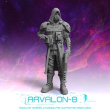 Arvalon 8 mürettebat 1 ysunar em oyuncaklar oyunlar gelecek minyatürler rpg sci fi yıldız mezar bulucu arvalon8 3d print model - Mito3D