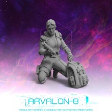 arvalon 8 crews crew 8-3 rayina hex toys & games future miniatures rpg sci-fi stargrave starfinder arvalon8 3d print model - Mito3D