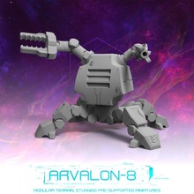 Arvalon 8 tripulações equipe técnica 9 2 invasor robô v5 aranha brinquedos jogos futuro miniaturas rpg sci fi stargrave localizador estrelas arvalon8 3d print model - Mito3D
