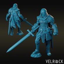 weary knight greatsword male toys & games fantasy fighter warrior dungeons dragons 3d print model - Mito3D