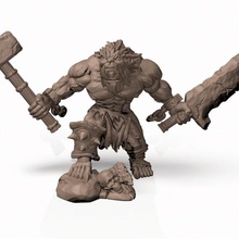 Popanz Häuptling professionell pre supported Spielzeuge Spiele dnd Pfadfinder Frostgrave Pitfighter bloodyswordminiatures 3dprintingpro 3d print model - Mito3D
