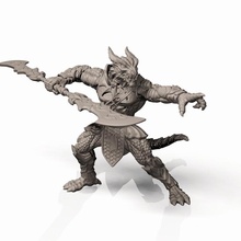 dragonborn paladin - professionally pre-supported toys & games dnd pathfinder frostgrave pitfighter bloodyswordminiatures 3dprintingpro 3d print model - Mito3D