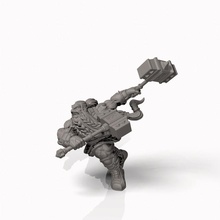 dwarf fighter dual wield - professionally pre-supported toys & games fighter dwarf dnd pathfinder frostgrave pre-supported pitfighter bloodyswordminiatures 3dprintingpro 3d print model - Mito3D