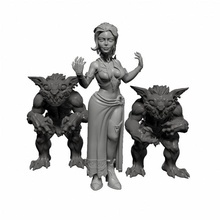 female elf warlock -professionally pre-supported store dnd pathfinder frostgrave pitfighter bloodyswordminiatures 3dprintingpro 3d print model - Mito3D