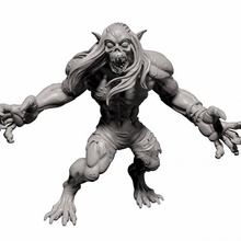 ghoul king - professionally pre-supported store dnd pathfinder frostgrave pitfighter bloodyswordminiatures 3dprintingpro 3d print model - Mito3D