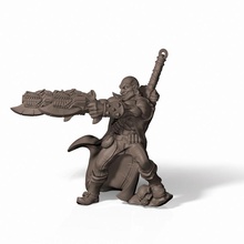 human gunslinger crossbow expert - professionally pre-supported toys & games dnd pathfinder frostgrave pitfighter bloodyswordminiatures 3dprintingpro 3d print model - Mito3D