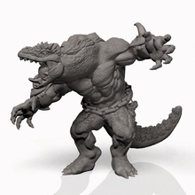 lizardman champion - professionally pre-supported toys & games dnd pathfinder frostgrave pitfighter bloodyswordminiatures 3dprintingpro 3d print model - Mito3D