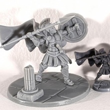 spartan fighter - professionally pre-supported toys & games dnd pathfinder frostgrave pitfighter bloodyswordminiatures 3dprintingpro 3d print model - Mito3D