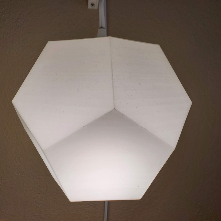 polygon lamp shade hanging house light sherman sherm shermluge artbysherm 3D print model - Mito3D