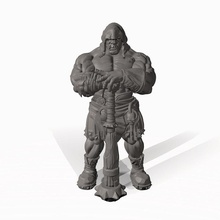 finisher human fighter - professionally pre-supported toys & games dnd pathfinder frostgrave executioner pitfighter bloodyswordminiatures 3dprintingpro 3d print model - Mito3D