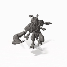 thri-keen champion toys & games fighter dnd pathfinder frostgrave insectoid thri-kreen pre-supported pitfighter bloodyswordminiatures 3dprintingpro 3d print model - Mito3D