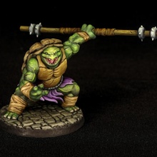 tortle monk - professionally pre-supported toys & games dnd pathfinder frostgrave pitfighter bloodyswordminiatures 3dprintingpro 3d print model - Mito3D